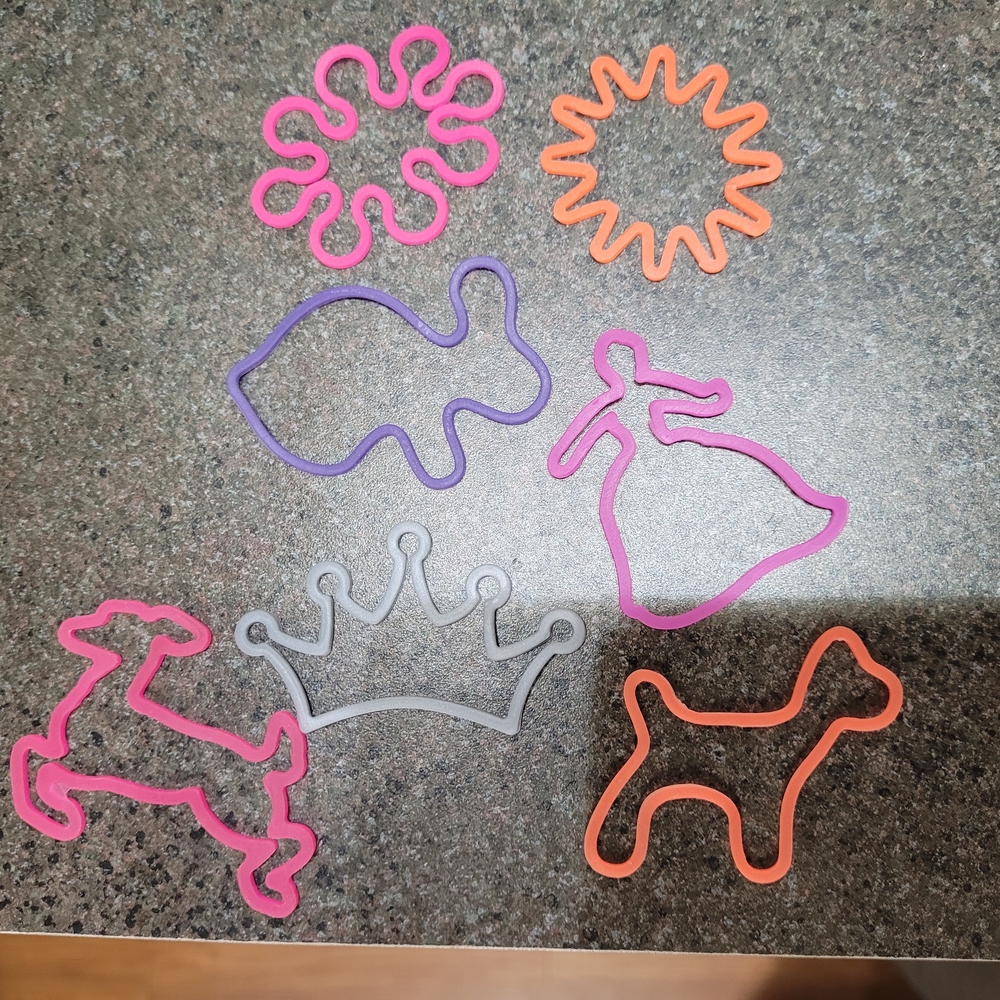 Wild Bands, Colorful Kids Silicone Shaped Bracelets